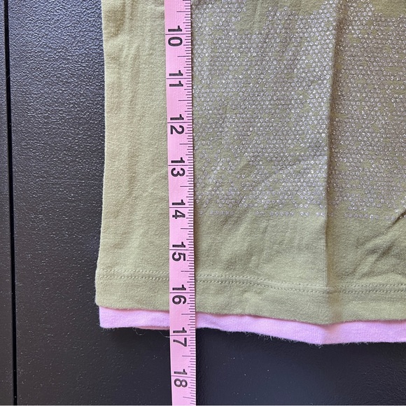Y2K KnitWorks Butterfly Glitter Girls Tee Layered Puff Sleeve Top Size 6 - Picture 10 of 10